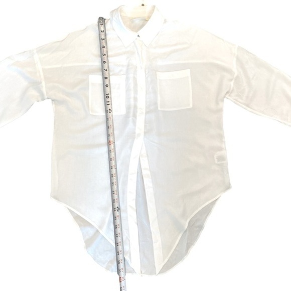 Anthropologie Maeve button up tie front top - Picture 4 of 10